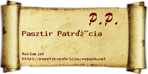 Pasztir Patrícia névjegykártya